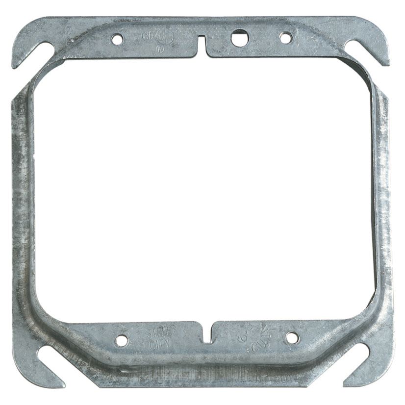 Steel City 52C17-25 Outlet Box Cover, 4 in L x 4 in W, Steel